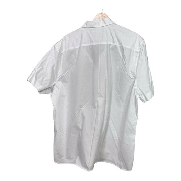 Perry Ellis Men's Shirt Sleeve White Button Up Shirt  size XXL - Picture 2 of 9